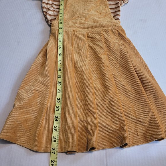 Beautees Girl Goldish Yellow Skirt Jumper and Matching Shirt- Size 7/8 - Picture 2 of 9